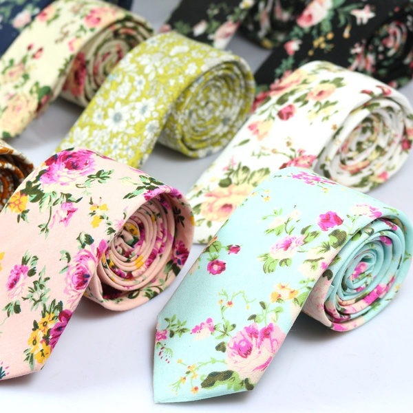 Classic Flower Pattern cotton tie