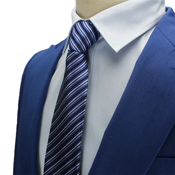 Wholesale Brand New Cheap stripe polyester zipper tie